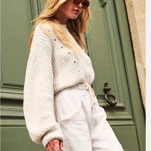Rowie Fae Knit sweater in pumice